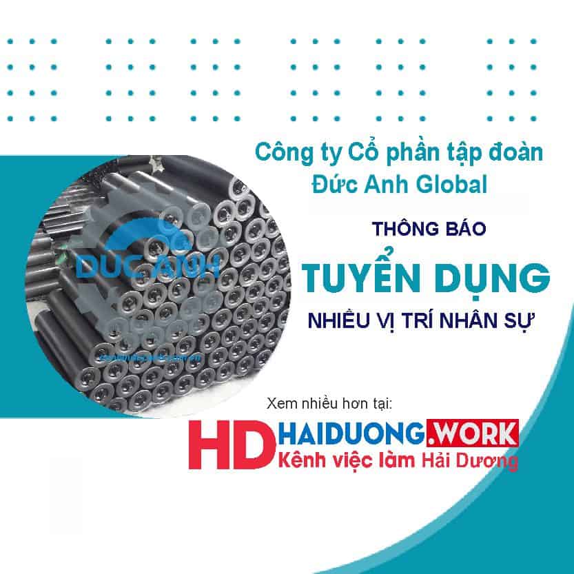 Công Ty Cổ Phần Tập đoàn Đức Anh Global Tuyển Dụng Nhiều Vị Trí Tháng 8